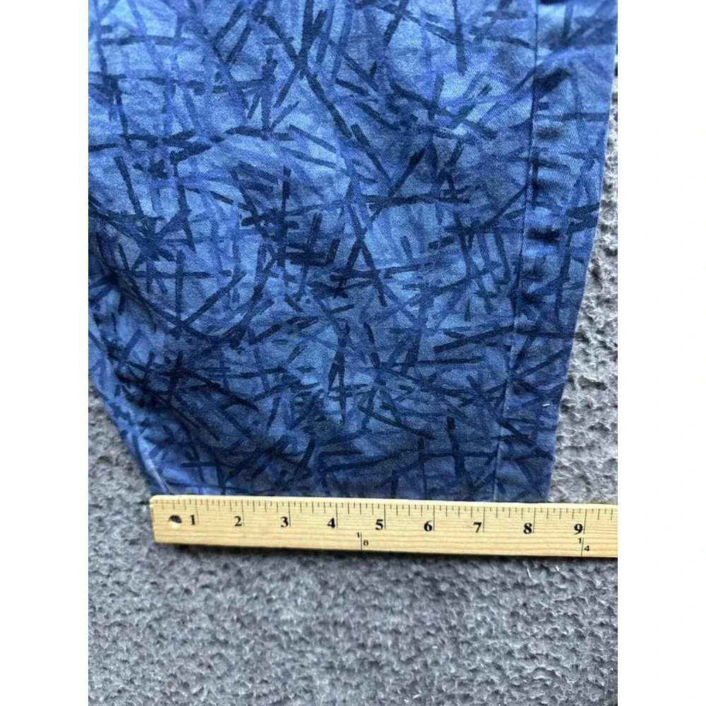 Lost In Albion Frankie Printed Cotton-Blend Bermuda Shorts Navy Blue Men Size 50